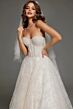 Jovani JB42766 Sheer Corset Back Strapless Bridal Gown