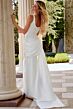 Jovani JB45620 Draped Skirt Sleeveless Bridal Gown