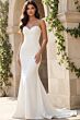Jovani JB06912 Button Back Strapless Bridal Gown