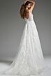 Jovani JB07147 Spaghetti Straps Plunging Neck Bridal Dress