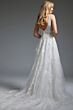 Jovani JB07147 Spaghetti Straps Plunging Neck Bridal Dress