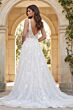 Jovani JB07147 Spaghetti Straps Plunging Neck Bridal Dress