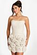 Jovani 45388 Rosette Skirt Strapless Wedding Dress