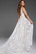 Jovani JB37434 V-Neck Sleeveless Lace Wedding Gown