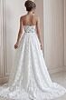 Jovani JB45912 Plunging Neck Strapless Lace Bridal Gown