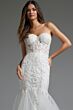 Jovani JB07260 Trumpet Silhouette Strapless Wedding Gown