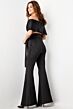 Jovani 09726 Tie Waist Off The Shoulder Jumpsuit