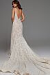 Jovani JB03864 Plunging Neckline Bare Back Wedding Gown