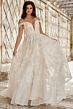 Jovani JB220001 Plunging Neckline Embroidered Bridal Gown