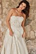 Jovani JB24563 Scalloped Neckline Glitter Lace Wedding Dress