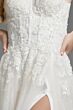 Jovani JB25730 High Slit Strapless Corset Bridal Dress