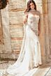 Jovani JB36547 Cape Train Illusion Lace Wedding Dress