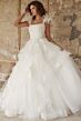 Jovani JB37575 Flounce Skirt Ruffle Strap Wedding Dress