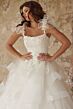 Jovani JB37575 Flounce Skirt Ruffle Strap Wedding Dress