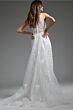 Jovani JB37601 Panel Train One Shoulder Wedding Dress