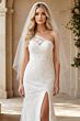Jovani JB37601 Panel Train One Shoulder Wedding Dress