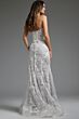Jovani JB38221 Floral Embroidery Strapless Wedding Dress