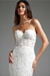 Jovani JB39733 Strapless Sweetheart Lace Wedding Dress
