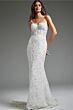 Jovani JB39733 Strapless Sweetheart Lace Wedding Dress