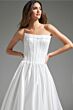 Jovani JB40784 Floral Back Strapless Corset Bridal Dress