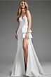 Jovani JB40791 High Slit Strapless Bridal Dress