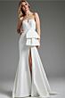 Jovani JB40791 High Slit Strapless Bridal Dress