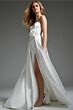 Jovani JB40825 Illusion Back Strapless Wedding Gown