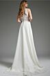 Jovani JB42294 Lace Back Cutaway Train Wedding Dress