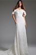 Jovani JB42295 Floral Neckline Lace Bridal Dress