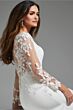 Jovani JB42297 Cutaway Train Square Neck Bridal Dress