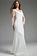 Jovani JB42297 Cutaway Train Square Neck Bridal Dress