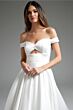 Jovani JB42626 Front Keyhole Button Back Bridal Gown