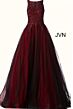 Jovani 59046 Embroidered A-line Formal Gown