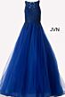 Jovani 59046 Embroidered A-line Formal Gown
