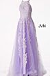 Jovani JVN64157 High Neck Embroidered Formal Dress