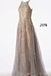 Jovani JVN64157 High Neck Embroidered Formal Dress