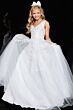 Jovani K00367 V-Neck Embroidered Formal Dress