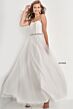 Jovani K66712 Lace-Up Back Long Party Dress