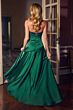 LaDivine 7432 Asymmetric Waist Draped Satin Bridesmaid Dress