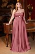 LaDivine 7496 Knot Bodice Strapless Sweetheart Dress