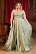 LaDivine 7496 Knot Bodice Strapless Sweetheart Dress