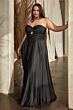 LaDivine 7496 Knot Bodice Strapless Sweetheart Dress