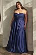 LaDivine 7496 Knot Bodice Strapless Sweetheart Dress