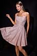 LaDivine KV1152 Scoop Neck Spaghetti Strap A-Line Dress