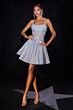 LaDivine KV1152 Scoop Neck Spaghetti Strap A-Line Dress