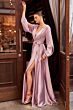 LaDivine 7475 Surplice Bodice Split Sleeve Dress