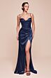 LaDivine 7495 Drape Skirt Corset Bodice Dress