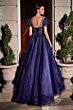 LaDivine Dress B702 Scoop Neck Puff Sleeve Mother Of The Bride Gown