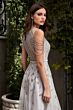 LaDivine Dress B710 Beaded A-line Illusion Formal Gown