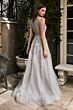 LaDivine Dress B710 Beaded A-line Illusion Formal Gown
